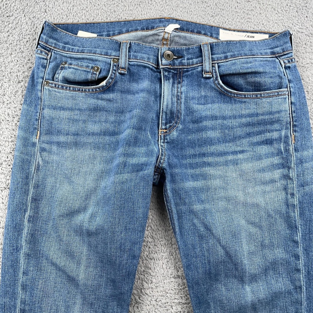 Rag & Bone Jeans Womens 28 Blue Cutoff Hem Medium Wash Made Denim USA 32x25